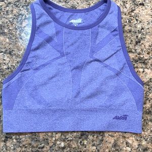 Avia Low Impact High Neck Sports Bra Blue M